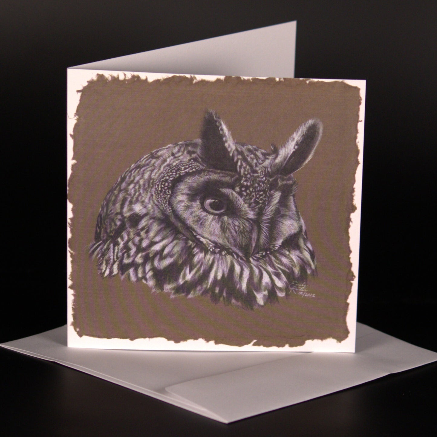 Long Eared Owl - Card