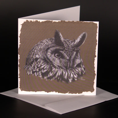 Long Eared Owl - Card